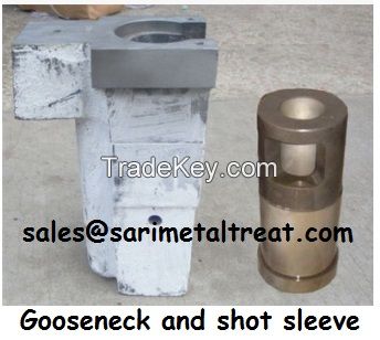 Gooseneck, melting pot for hot chamber die casting