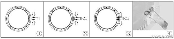 Yifond led round panel light ceiling flat light YF-PLR8W high brightne