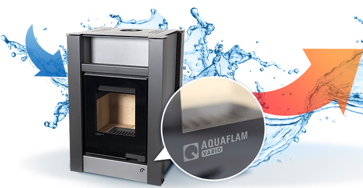 Boiler stoves with optional exchanger AQUAFLAM VARIO