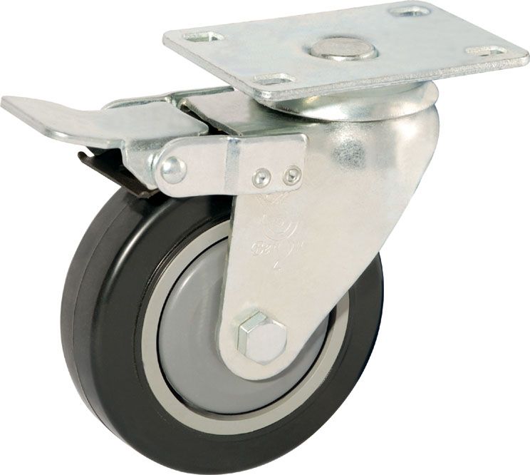 Medium-Duty High Quality PVC Swivel Casters 