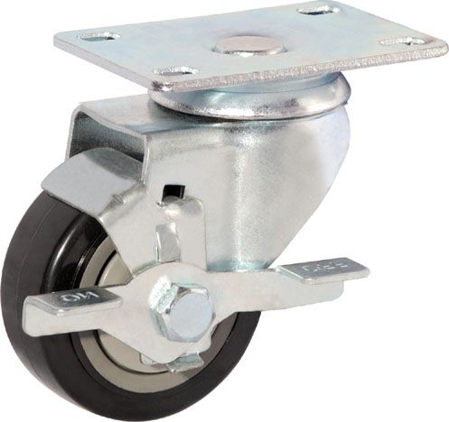 Medium-Duty High Quality PVC Swivel Casters 