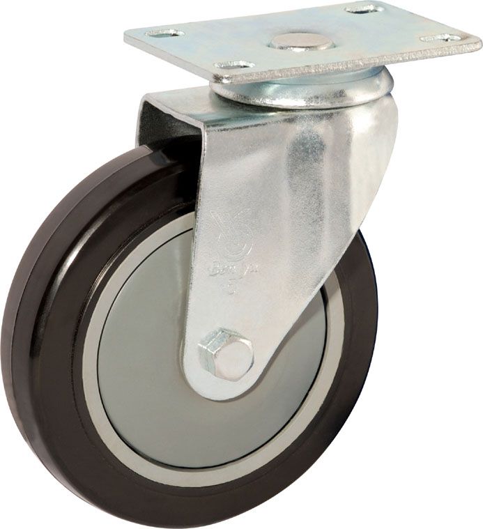 Medium-Duty High Quality PVC Swivel Casters 