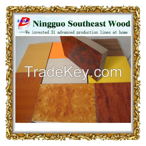 Southeast popular cheap laminated melamine sheets chipboard