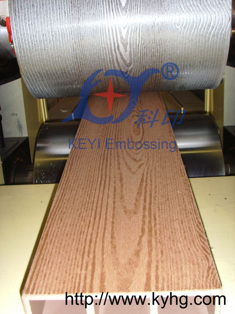 WPC PVC PE panel embossing machine wood plastic panel embossing machine