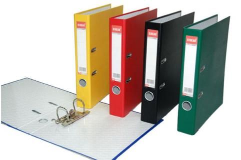Conventional Standard PVC Lever Arch Files (plastic cover on the front side)