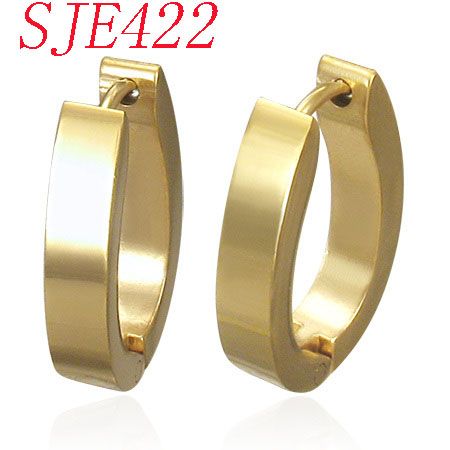 Hottest Fashion Lady Gold Plated Stainless Steel Zircon earring