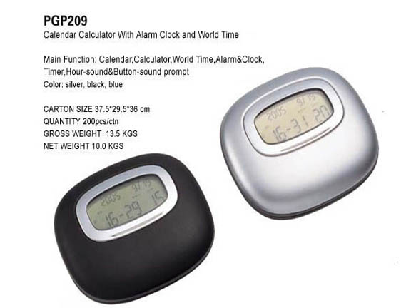 Calendar Calculator With Alarm Clock and World Time