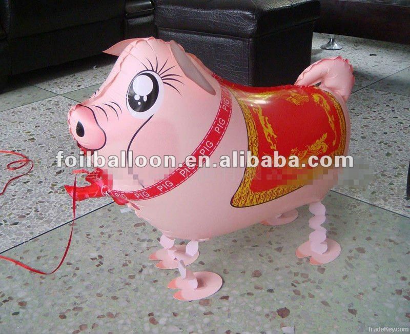 walking animal foil balloon