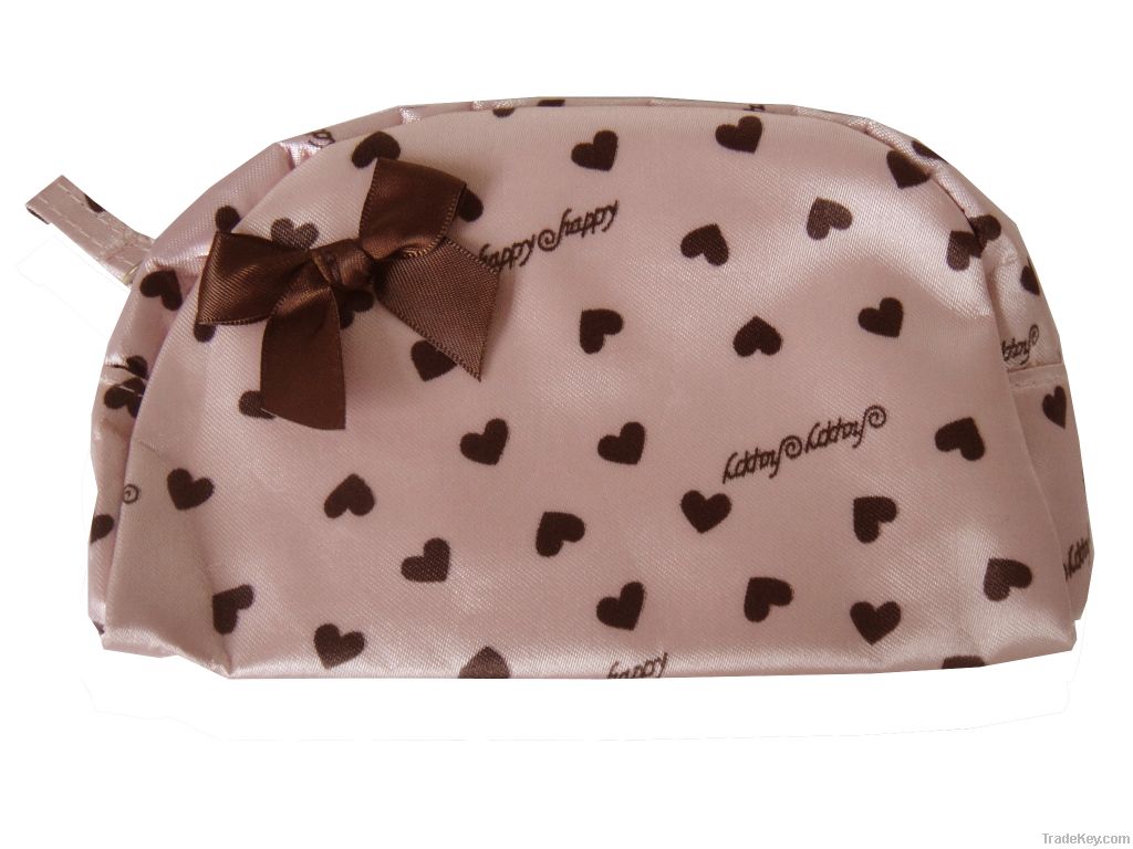 2013 Cute Travelling bag cosmetic Bags with dots for girls