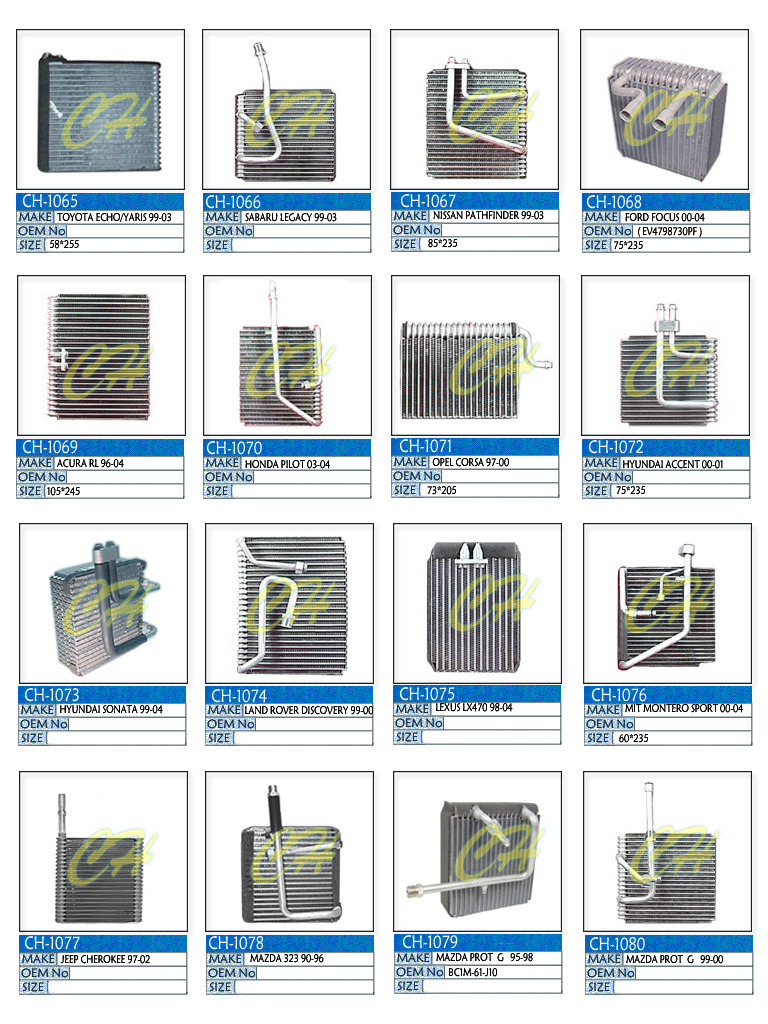 condenser catalogue