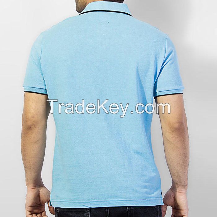 Sky light polo tee shirt (POLO SHIRT)