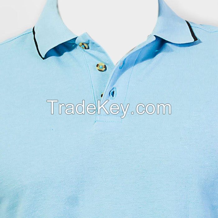 Sky light polo tee shirt (POLO SHIRT)