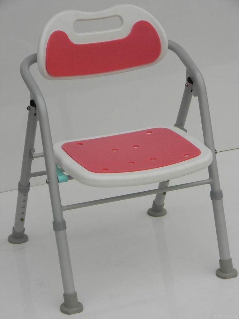 Folding aluminum shower chair