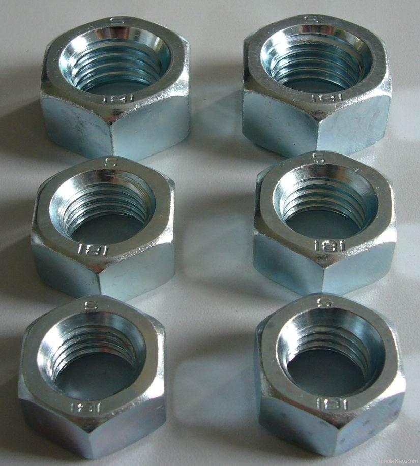 DIN 934 carbon steel zinc plated hex nut