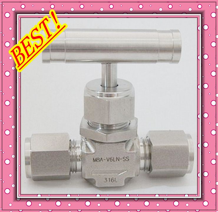 stainless steel integral bonnet double ferrule small needle valve