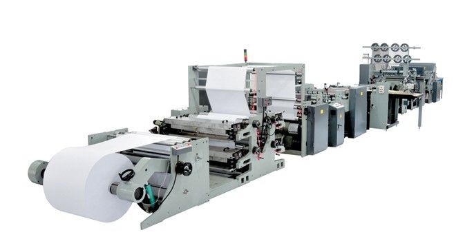 LD-1020 FD Fully Automatic Exercise Book Machine Production line of one roll paper 2/2 flexographic one feeder inserter saddle stitching