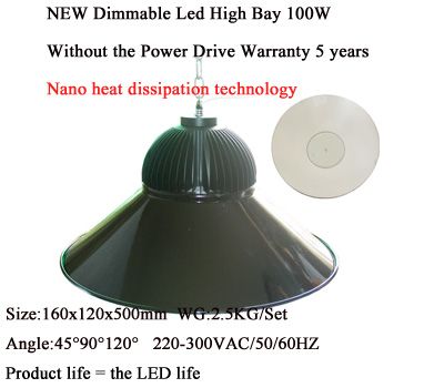 new dimmable LED highbay light HNS-100W supplier of china