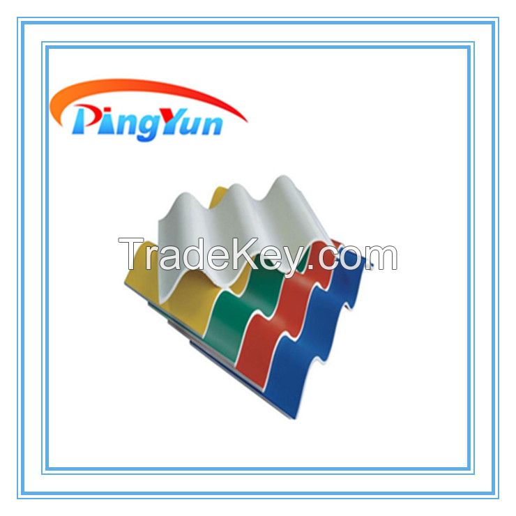 corrosion resistant pvc wave roof tile/corrugated roof sheet