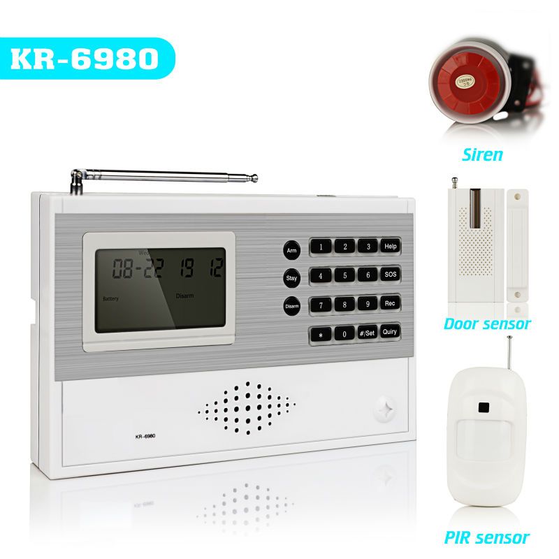 Wireless alarm system with PIR sensor (KR-6980)