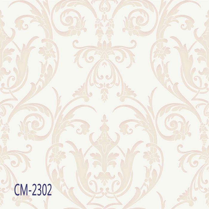High quality and cheap price deep embossed european modern fashion style pvc wall paper CM-23