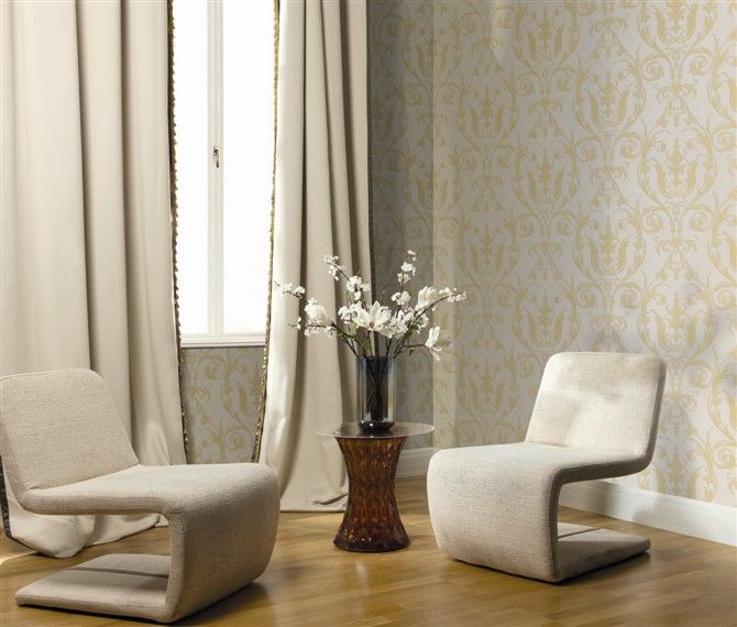 High quality and cheap price deep embossed european modern fashion style pvc wall paper CM-23