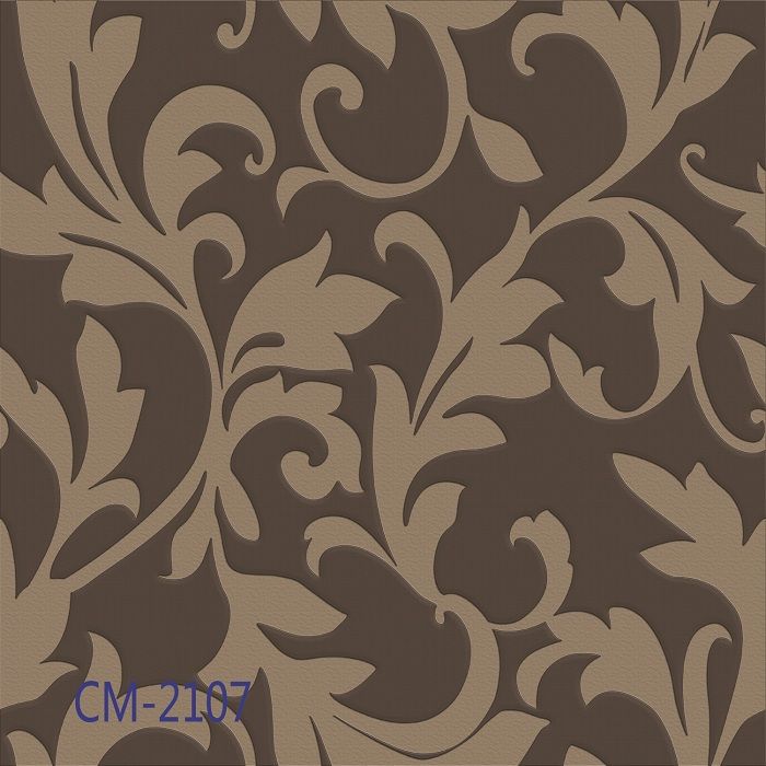 High quality and cheap price deep embossed european modern fashion style pvc wall paper 