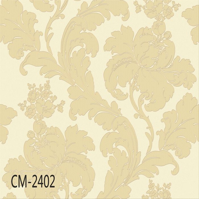 High quality and cheap price deep embossed european modern fashion style pvc wall paper CM-24