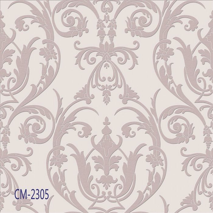 High quality and cheap price deep embossed european modern fashion style pvc wall paper CM-23