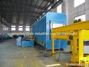 Conveyor belt vulcanizing machine