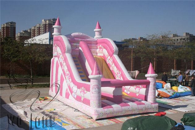 Amusement children playground inflatable slide for sale 