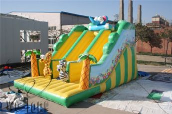 inflatable wet slide, kids inflatable slide 