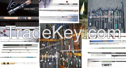 fishing rods, carp rods, spinning rods, boat rods, telescopic rods, bass rods, fly rods, pole rods, bamboo rods, carbon rods, surf rods, match rods, bolognese rods, jigging rods, poping, egi rods