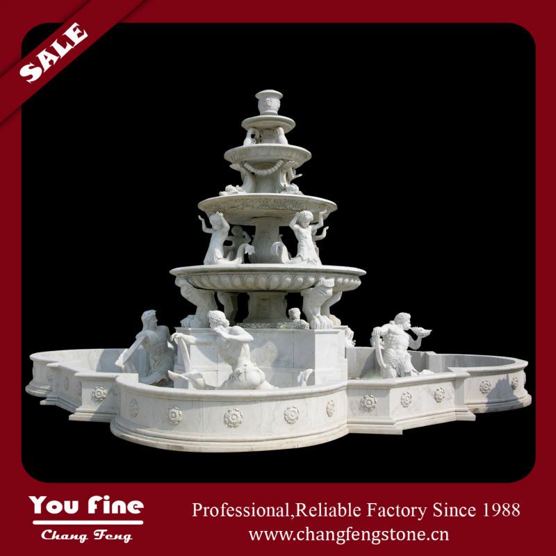 Garden large stone outdoor fountain   