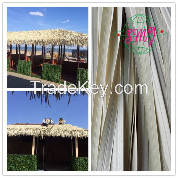 artificial synthetic thatch plastic palm thatch roofing tiles for seaside hotels