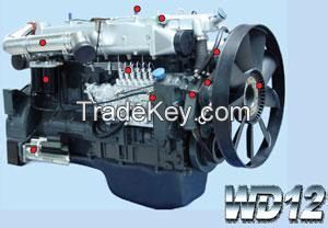 375HP heavy-duty truck diesel engine WD12.375