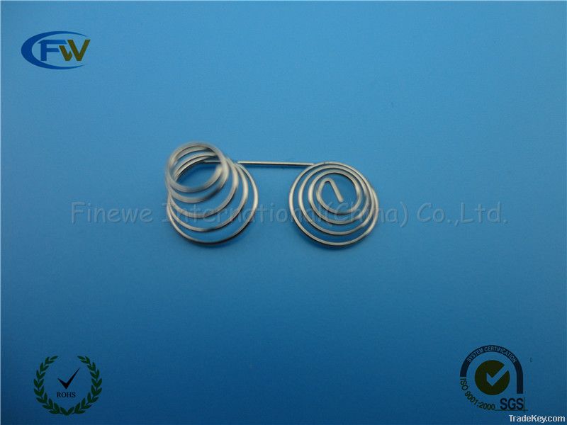 Manufacture remote control battery spring, battery coil spring