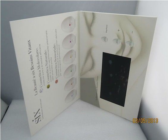 4.3inch tft screen lcd video brochure for advertise