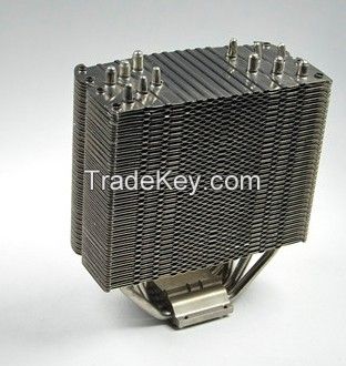 High desity fins Stacked/folded fin heat sink