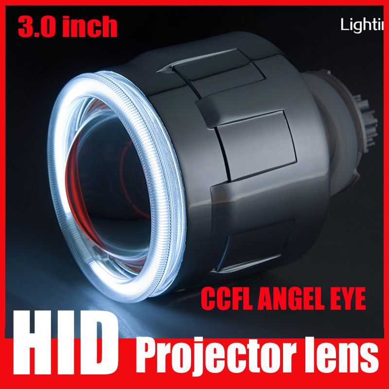 35w 3'' inch Bi-xenon Projector Lens Angel Eyes Lamp for H4 H1 H7 H13 HB3 HB4 9004 9007 4300K 5000k 6000k 8000k