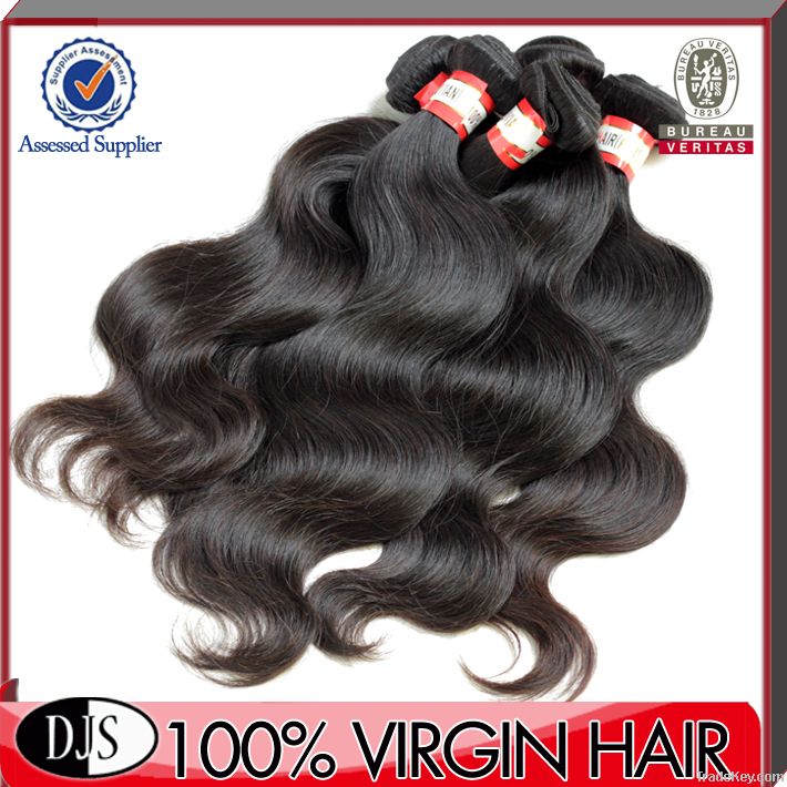 Grade 5A virgin peruvian hair body wave hair extensions