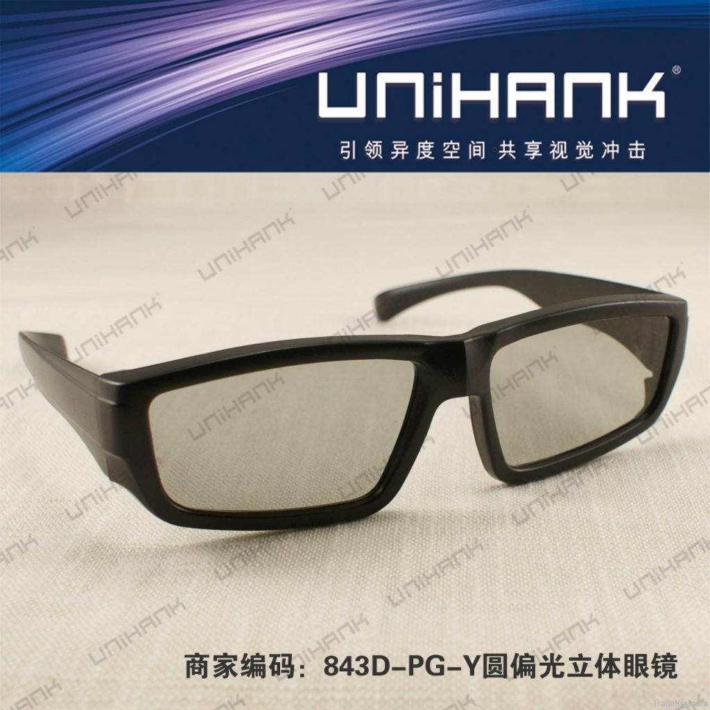 2013 hot Plastic Circular Polarized 3D TV Glasses manufacture