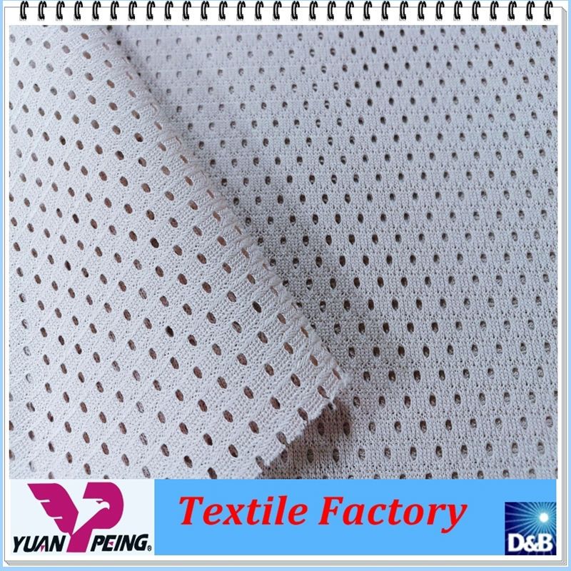Polyester DTY Warp Knitted Cap Mesh Fabric