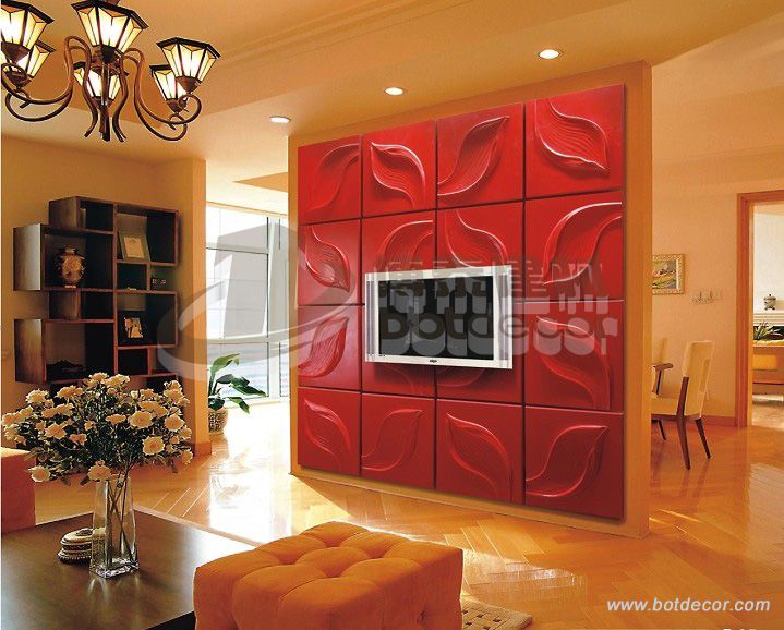 3d PU TV Background art Wall panels/board