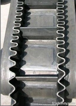 Corrugated sidewall conveyor belt