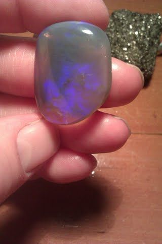 Australian Genuine Black Crystal Lightning Ridge Opal