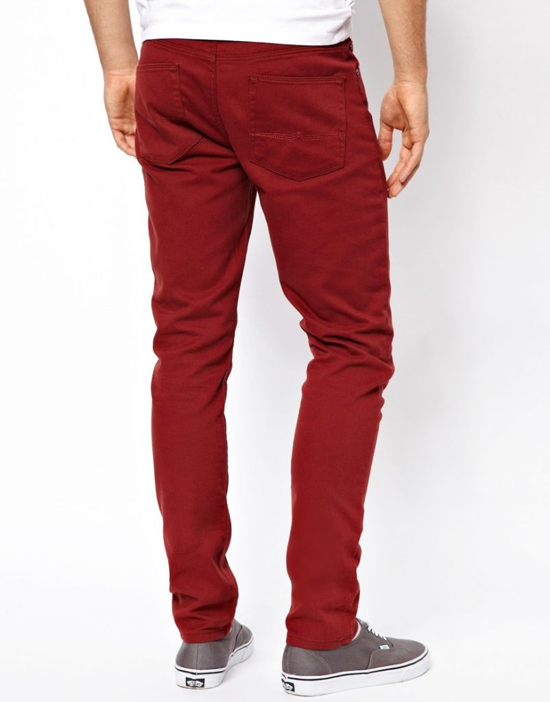 2013 new fashion men's colored skinny jeans men jeans