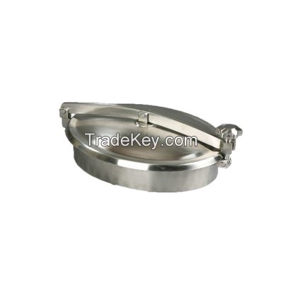 Stainless steel sanitary oval outward manhole cover