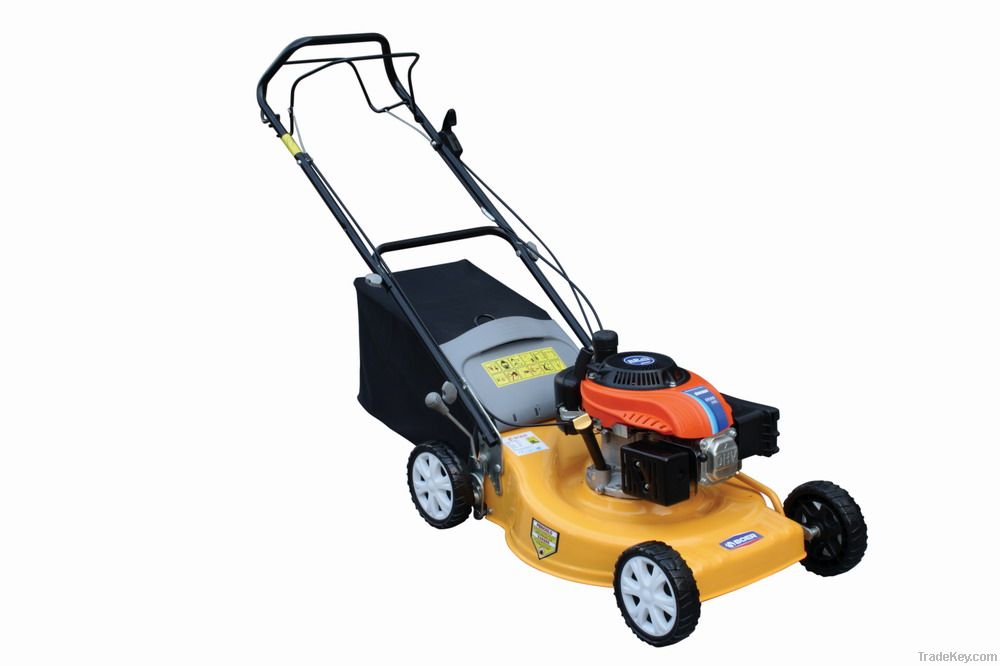 18 inch self-propelled steel deck lawn mower