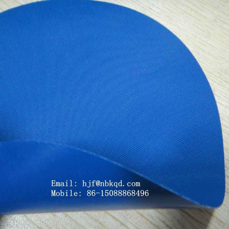 0.5mm Shiny Blue Nbr Rubber Fabric For Apron