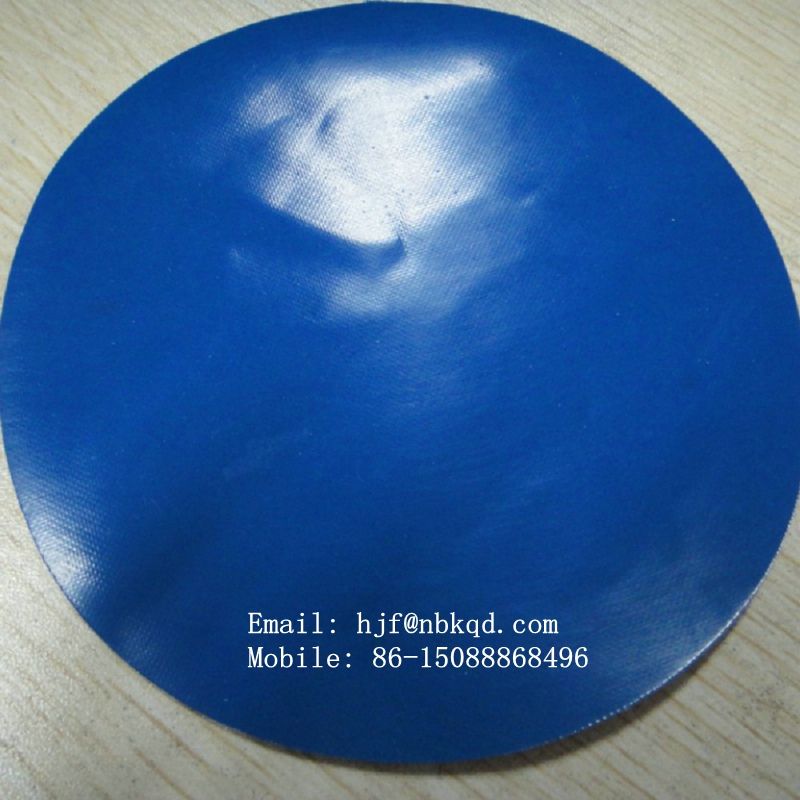 0.5mm Shiny Blue NBR Rubber Fabric for Apron